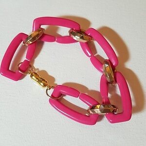 Summer Pink Magnet Clousure Bracelet 7"